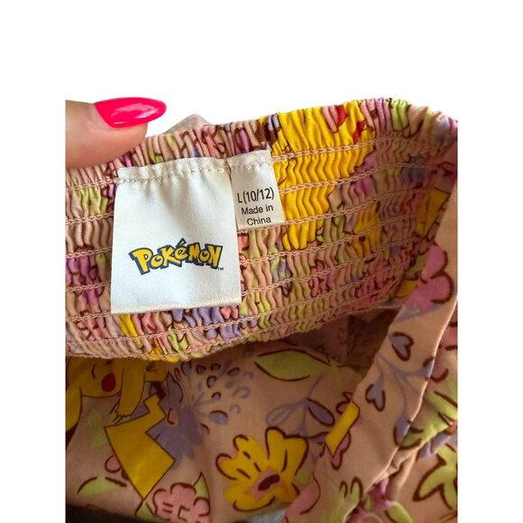 POKEMON Girls Pikachu Floral Dress Size Large 9/10 - Picture 5 of 7